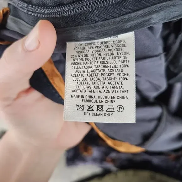 Anthropologie Ett Twa Jessie Velvet Wide Leg Pants Floral Burnout Boho Size Xs - Picture 8 of 9